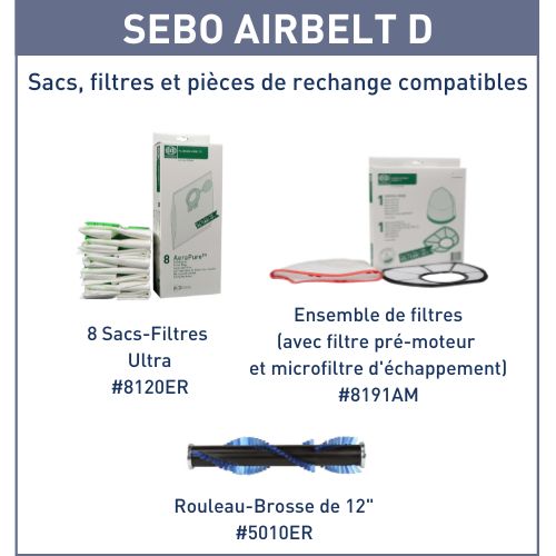 Airbelt D4 Premium White - SEBO Canada vacuum cleaners